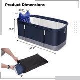 Bathtub, 47''x19.7''x21.7'' Portable Bathtub for Adults, Bathtub