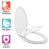 Toilet Seat with Built-In Potty Training Seat