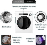 Clothes Dryer, Front Load Compact Laundry Dryers with Exhaust