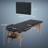 Fold Massage Bed Portable Lash Bed 28 Inch Wide Massage Table Height Adjustable