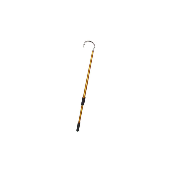 Taper-Tip Aluminum Fishing Gaff Hook with 2-Inch Throat, 6-Foot, Gold