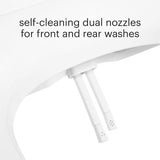 Bidet Toilet Seat Non-Electric Swash Ecoseat, Fits Elongated Toilets