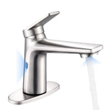 Touchless Automatic Motion Sensor Bathroom Faucet with 1 Handle