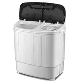 Portable Washer Wash and Spin Cycle Combo, Built-in Gravity Drain