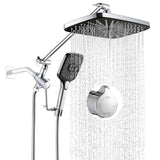 Shower Head with Handheld Chrome, Built-in Power Wash Mode