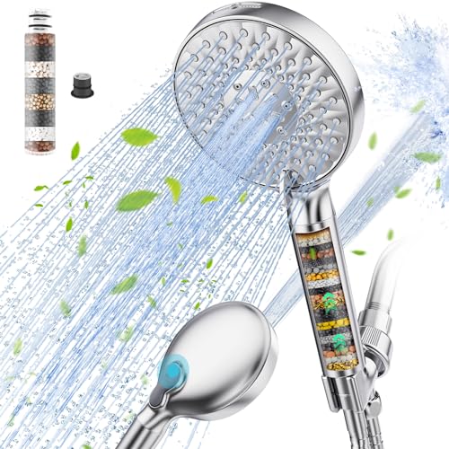 Spray Mode Chrome Showerhead with Filters,detachable shower