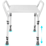 Seat with Arm for Inside Shower - Adjustable Shower Stool