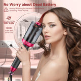 Curling Iron, Automatic Hair Curler with 1" Large Rotating Barrel & 4 Temps Hair