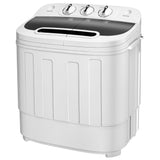 Portable Washer Wash and Spin Cycle Combo, Built-in Gravity Drain