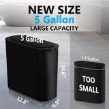 Bathroom Trash Can with Lid, Automatic Garbage Can Touchless