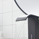 Sensor Matte Black Touchless Bathroom Sink Faucet with Hole Cover Plate