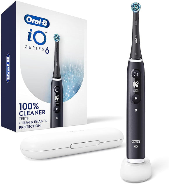 Rechargeable Electric Toothbrush with Visible Pressure Sensor to Protect Gums, 2 Minute Timer, 5 Cleaning