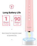 Electric Toothbrush with 6 Brush Heads for Adults and Kids, One Charge for 90 Days, Wireless