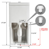 Toilet For Bathroom, Dual Flush Toilet with Soft Closing Seat