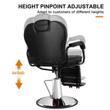 Barber Chair Reclining Salon Chair Heavy Duty Hydraulic Salon Shampoo Chair