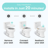 Bidet Attachment for Toilet Seat, Adjustable Water Pressure Spray