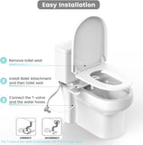 Bidets for Existing Toilets, Non-Electric Bidet Toilet Seat Self-Cleaning