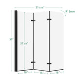 Semi-Frameless Foldable Hinged Bathtub Glass Door