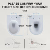 Heated Bidet Toilet Seat Elongated, Smart Toilet Seat, Bidet