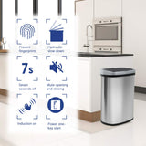 Gallon Automatic Garbage Can for Bathroom Bedroom Home Office 50 Liter