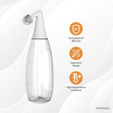 Nasal Irrigator, Sinus Rinse Bottle, BPA-Free, Ergonomic Design, 2 Tips for Adult/Kids, Reduces Snoring