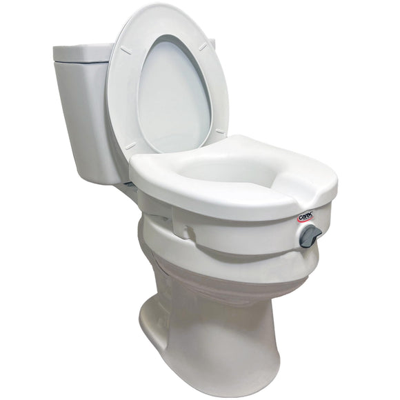 Raised Toilet Seat and Toilet Riser, 5 Inch Height Toilet