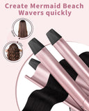 6 in 1 Curling Iron, Curling Wand Set with 3 Barrel Curling Iron