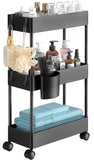 Storage Cart with Wheels, Bathroom Cart Organizer Bathroom