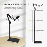 Hair Dryer Stand - Adjustable Height, 360° Rotating with Heavy Base for Hands