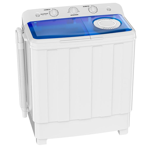 Portable Washing Machine, 28lbs Twin Tub Washer Mini Compact Laundry