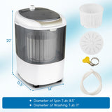 Portable Washing Machine, 5.5 lbs Washing Capacity, Compact Laundry