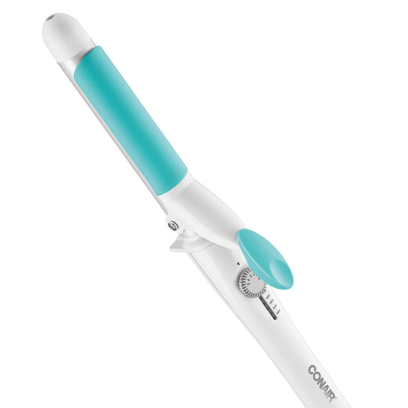 Curling Iron with Silicone Clip, 1-inch barrel produces