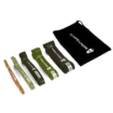 Gymreapers Pull up Resistance Bands for Weight Lifting, Pull Ups - Assistance Bands for Powerlifting, Stretching, WOD, Strength Training - for Men & Women (5 Bands - Military Set) Gymreapers