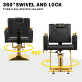 Barber Chairs Reclining Barber Chairs 360 Degree Swivel