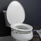 Raised Toilet Seat for Seniors, Clean Shield Guard