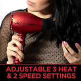 Ionic Compact Hair Dryer, Blow Dryer For Ultra-Fast Hair Drying,