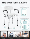 Shower Seats for Adults with Shower Bag, Bath Chairs for Seniors