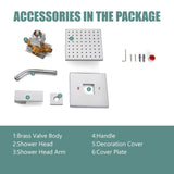 Square Shower Trim Kit Single Handle Shower