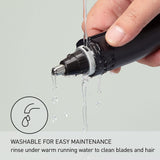 Ear and Nose Hair Trimmer for Men with Vacuum Cleaning