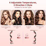 Curling Iron, Automatic Hair Curler with 1" Large Rotating Barrel & 4 Temps Hair