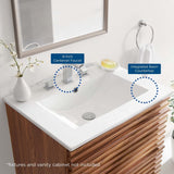 Cayman 24" Bathroom Sink, White