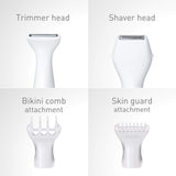 Shaver for Women with 4 Attachments for Gentle Grooming