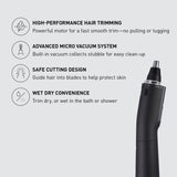 Ear and Nose Hair Trimmer for Men with Vacuum Cleaning