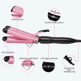 Curling Iron Hair Crimper, TOP4EVER 25mm（1 inch ）