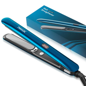 Hair Straightener, Ceramic Flat Iron with LCD, Professional 2 in 1