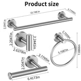 Bathroom Hardware Set 10 Pieces, Stainless Steel Towel Bar Set Includes 2 Packs 16 inch Towel Bar