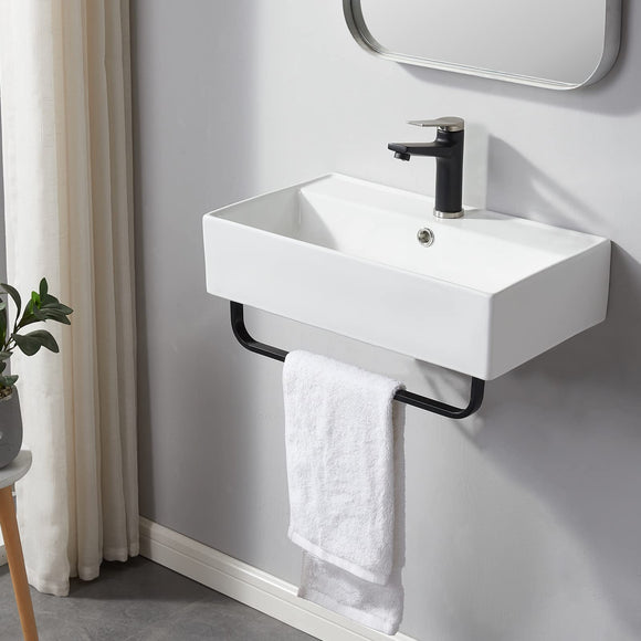 Bathroom Sink with Towel Rack, 21