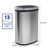 Gallon Automatic Garbage Can for Bathroom Bedroom Home Office 50 Liter