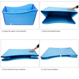 Bath Tub for Toddler Teenager Twins Pets and Small Adults, Foldable Ice Bath Tub