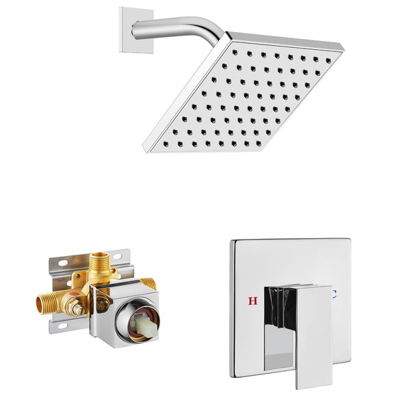 Square Shower Trim Kit Single Handle Shower